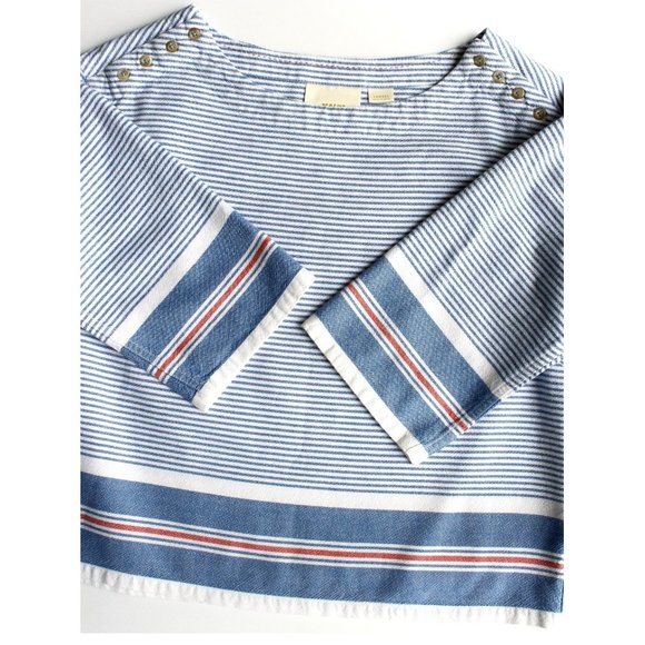 Maeve by Anthropologie Sullivan Stripe Crop Top - Picture 6 of 8